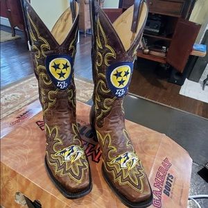 GameDay Cowboy Boots Men’s 10 Nashville Predators